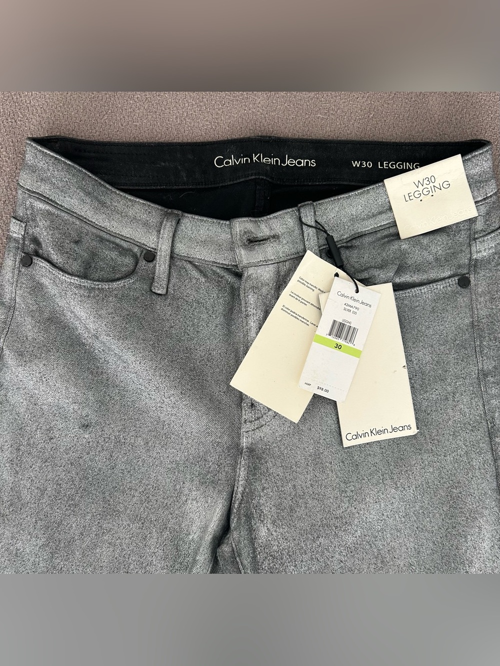 Calvin Klein Jeans Women's Grey Legging Jeans - W30